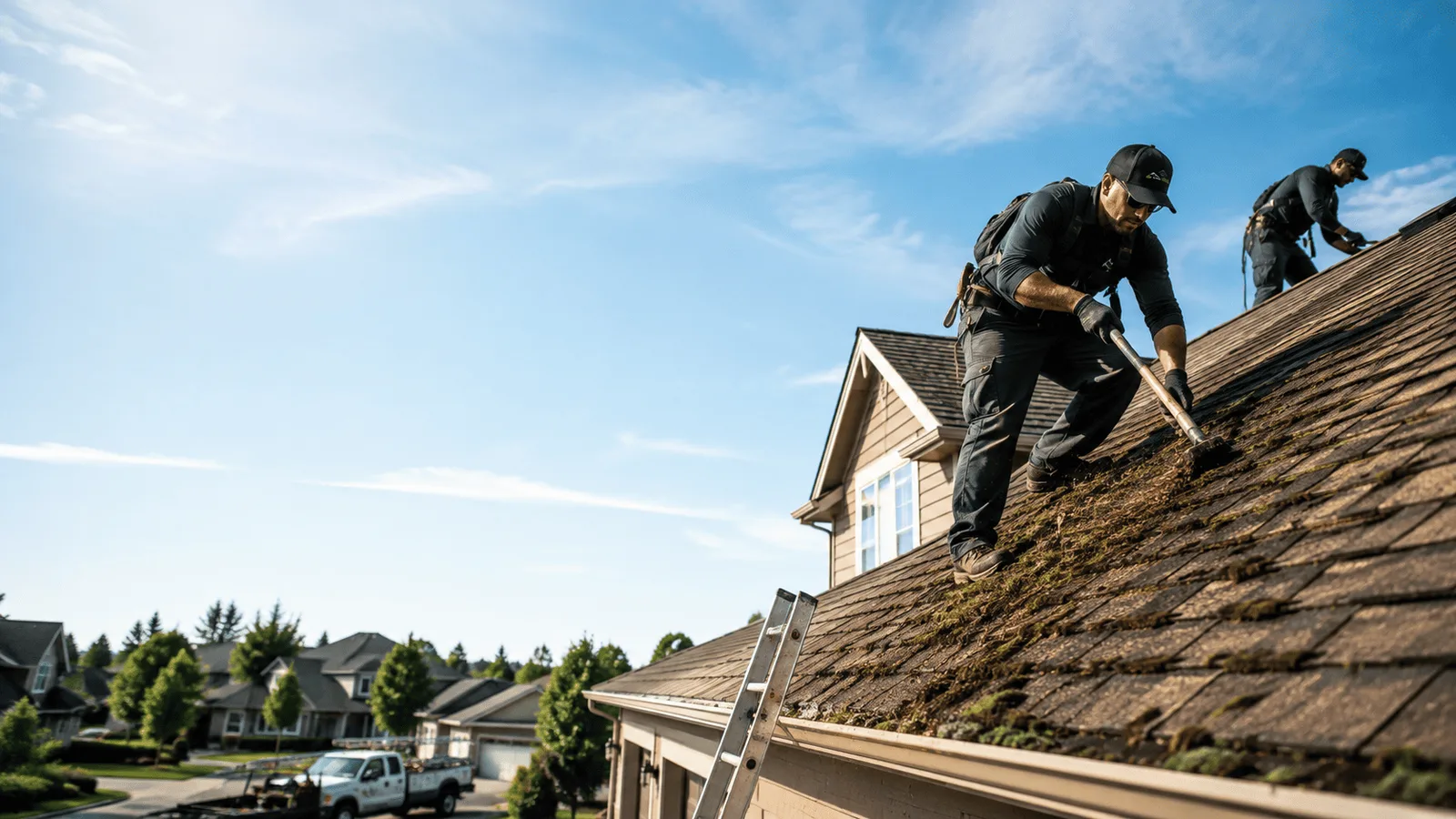 Roof Moss Removal in Columbia, IL near me